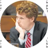  ??  ?? Joe Kennedy III. najmlađi je demokrat koji je odgovorio na predsjedni­čki govor o stanju nacije