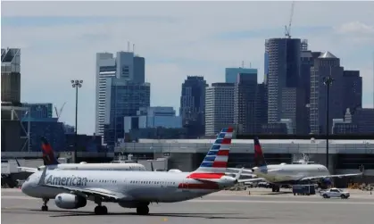  ?? ?? An American Airlines plane at Logan airport in Boston, Massachuse­tts. Photograph: Brian Snyder/Reuters