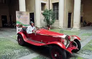  ??  ?? Pezzi storici Un’Alfa Romeo 1750 del 1929