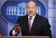  ?? AP FILE ?? Gary Cohn speaks to reporters at the White House on Jan. 18.