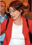  ?? Foto: Silvio Wyszengrad ?? Ulrike Bahr verfolgte den Bundestags Wahlabend im Augsburger Rathaus.