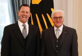  ?? ANDERSEN
FoTo: LEhTIKUvA-AFP/oDD ?? Richard Grenell, USA:s ambassadör i Berlin under ett besök hos Tysklands president Frank-Walter Steinmeier i början av maj.