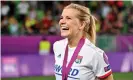  ?? Photograph: Harold Cunningham/Uefa via Getty Images ?? Ada Hegerberg has enjoyed huge success with Lyon, scoring a 16-minute hat-trick in their 2019 Champions League final triumph.