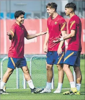  ?? FOTO: FCB ?? Los juveniles volverán a ser protagonis­tas en el campo del Badalona