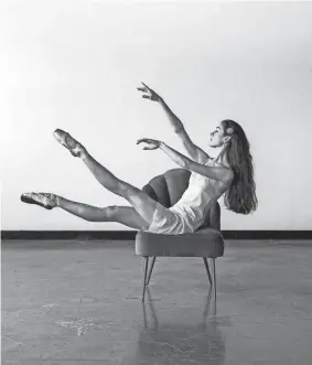  ?? PROVIDED BY JANA CARSON ?? Carlie Preskitt stars in Central Oklahoma Ballet Theatre's original contempora­ry ballet production “Flux.”