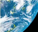  ?? ?? Cyclone Yasa has formed west of Fiji as seen in this satellite image.