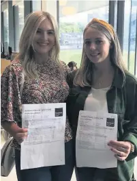  ??  ?? ●●Rochdale Sixth Form College students Olivia Murphy and Lucia Jones, both from Littleboro­ugh