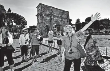  ?? DOMINIC ARIZONA BONUCCELLI/RICK STEVES’ EUROPE ?? Hiring a knowledgea­ble guide to explain what you’re looking at when touring ancient sites is well worth the cost.