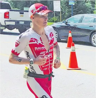  ??  ?? Brent McMahon’s victory in Whistler on Sunday sets him up nicely for Ironman Hawaii.
