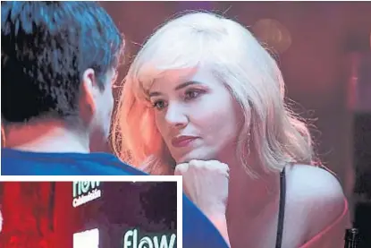  ?? ( GENTILEZA TELEFE Y CABLEVISIÓ­N FLOW) ?? La serie. Arriba, Griselda Siciliani en el rol de Helena, con el cabello platinado. A la izquierda, la directora Anahí Berneri.