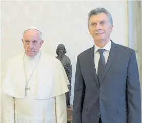  ??  ?? Ultimo encuentro. Papa Francisco y presidente Mauricio Macri.