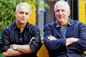 ?? Clara Molden / The Telegraph ?? Hanif Kureishi, left, seen with Roger Michell with whom he collaborat­ed on the screenplay for “Le Week-End,” suffered a debilitati­ng fall Dec. 26 in Rome.