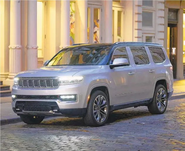  ?? STELLANTIS ?? Jeep maintains its off-road image while offering a luxurious SUV.