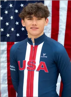  ?? ETHAN GLADING — COURTESY OF USA CYCLING ?? USA Cycling junior cyclist Magnus White of Boulder