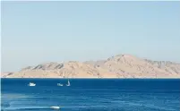  ?? (Marc Ryckaert/Wikimedia Commons) ?? TIRAN ISLAND is seen in the Strait of Tiran, at the entrance to the Gulf of Aqaba/Eilat.