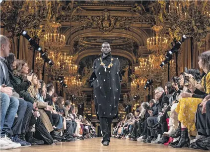  ?? PHOTO: GETTY IMAGES ?? Big steps . . . Adut Akech walks the runway for Stella McCartney during Paris Fashion Week in March last year.