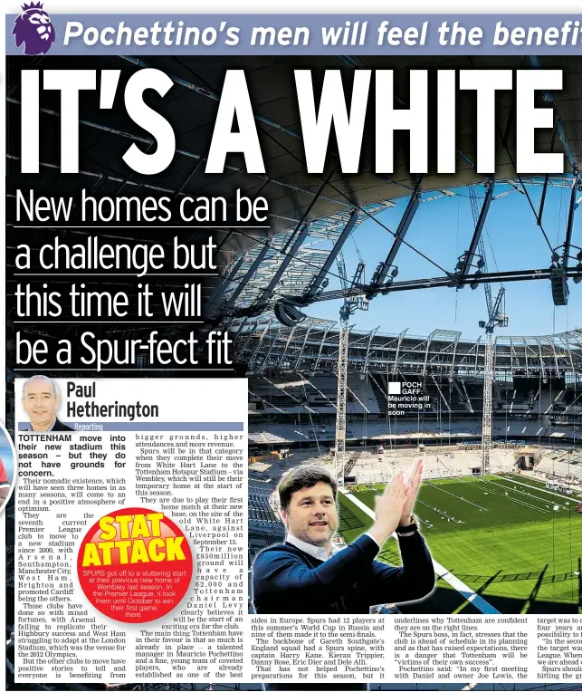  ??  ?? ■POCH GAFF: Mauricio will be moving in soon