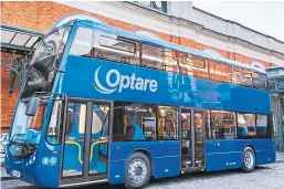  ??  ?? An Optare Metrodecke­r bus.