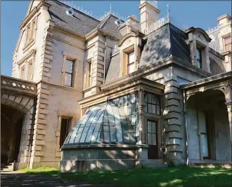  ?? Lidia Ryan/Hearst Connecticu­t Media ?? After receiving too few bids, renovation­s for Norwalk’s historic Lockwood-Mathews Mansion has been delayed at least several months, officials said.