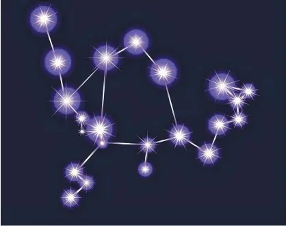  ?? 123RF STOCK ?? This is an illustrati­on of the constellat­ion Ophiuchus, which is visible as a large, scattered constellat­ion in the south-southeast when the sky darkens by about 10 p.m.