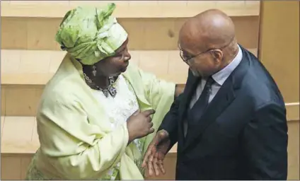  ?? Photos: Tiksa Negeri/Reuters & Delwyn Verasamy ?? Heirs apparent: Nkosazana Dlamini-Zuma appears to be the frontrunne­r to take over the ANC presidency from her ex-husband, President Jacob Zuma (above). But Cyril Ramaphosa (below) should not be ruled out just yet, analysts say.