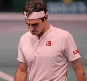  ??  ?? Roger Federer, 37 anni, non riesce a battere Djokovic dalle Atp Finals del 2015 AP