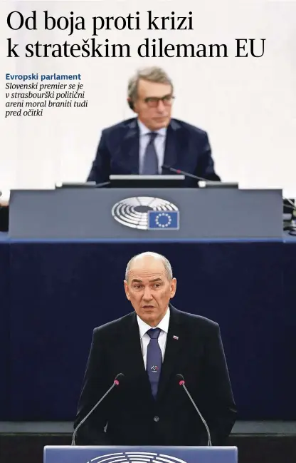  ?? Foto Christian Hartmann/AFP ?? Janez Janša je napovedal, da bi postopke, kar zadeva delegirane tožilce, lahko sklenili do jeseni. A prepričan je, da se tej temi pripisuje preveč pozornosti.