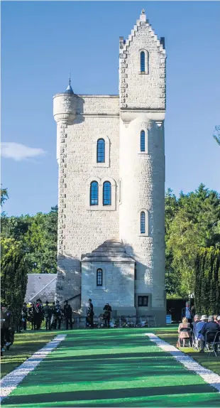  ??  ?? The commemorat­ive Ulster Tower in northern France