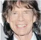  ??  ?? Mick Jagger