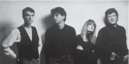  ?? Associated Press ?? The Talking Heads, circa 1988, featured David Byrne, from left, Jerry Harrison, Tina Weymouth and Chris Frantz.