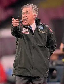  ??  ?? Carlo Ancelotti, 59 anni, allenatore del Napoli GETTY IMAGES