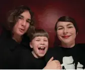  ?? Daniel Castro Garsia ?? Elena Tomash with her sons, Kolya, 16, and Misha, 7. The family has taken part in a campaign to thank the British public for their kindness