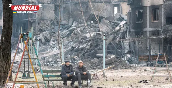  ?? REUTERS ?? La ciudad de Mariúpol, una de las ciudades más devastadas, ha sido destruida casi en su totalidad