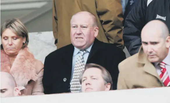  ??  ?? Bob Murray, then chairman of Sunderland, watches from the stands during the Barclays Premiershi­p match between Sunderland and Blackburn Rovers at the Stadium of Light in 2006.