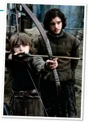  ??  ?? AIMING TO PLEASE:
Bran and Jon Snow in the hit HBO show, Game of Thrones