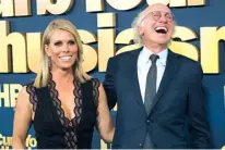  ?? Invision/AP ?? Cheryl Hines, left, and Larry David attend the premiere of HBO’s “Curb Your Enthusiasm” Sept. 27 in New York. Hines hasn’t traveled far out of the box when it comes to Halloween costumes for her and her kids, but she had one epic encounter. “I did run...