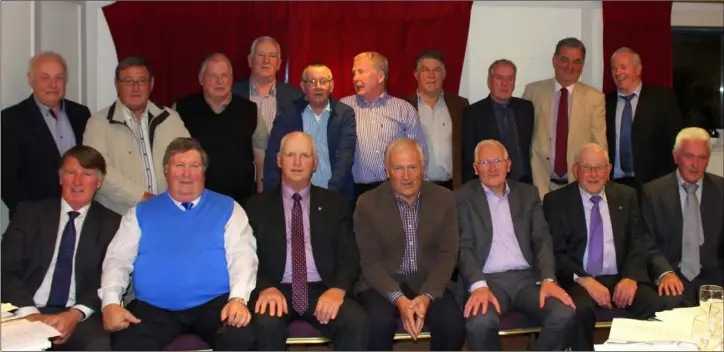  ??  ?? Members of the 1966 All-Ireland-winning minor hurling team at a recent reunion at the Riverside Park Hotel