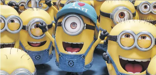  ?? ILLUMINATI­ON/UNIVERSAL PICTURES ?? The popular minions really don’t have much of a role in Despicable Me 3, writes Associated Press movie critic Jocelyn Noveck.