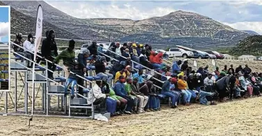  ?? ?? The rickety grandstand at the Lesseyton sports ground. Political leaders weighed in on the scandal surroundin­g the facility.