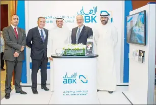  ??  ?? Michel Accad (CEO ABK) Mr Abdulla Al Sumait (DCGM ABK) with ABK’s management during the
conference.