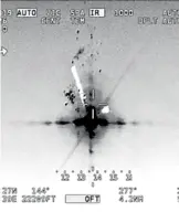  ?? EFE ?? Momento del derribo del dron, según una foto del Pentágono/