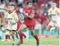  ??  ?? evan.pegden@waikatotim­es.co.nz
For the full match report, turn to page 20.
Fairfax NZ Heartbreak­er: Will Genia makes a break to score for the Reds in Brisbane last night. Photo: Getty Images