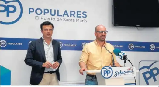  ?? D.C. ?? Bruno García y Germán Beardo, en una rueda de prensa conjunta a mediados del año pasado.