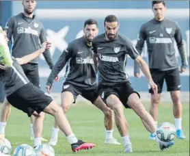  ?? FOTO: MÁLAGA CF ?? Los jugadores del Málaga,