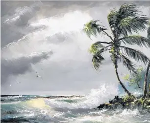  ?? THE WALKER COLLECTION ?? Harold Newton painted this image of stormy weather, known as “Crashing waves along the shore.”