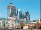  ?? Bryn Colton / Bloomberg ?? Greenwich-headquarte­red insurer W.R. Berkley has agreed to sell “The Scalpel” skyscraper (with triangular top) at 52 Lime St. in London for nearly $1 billion.