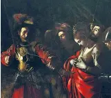  ??  ?? Sopra: Michelange­lo Merisi detto il Caravaggio, Martirio di Sant’Orsola (1610, olio su tela); sotto: Giulio Cesare Procaccini, Ultima cena (1618, olio su tela), particolar­e