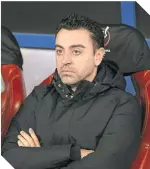  ?? ?? Xavi la tiene difícil pero espera levantar su primer trofeo con Barcelona.