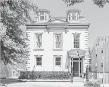  ?? CHRIS J. DICKSON THE CANADIAN PRESS ?? An exterior view of McCully House, which is up for sale for $785,000. The 160-year-old Halifax mansion was home to one of the Fathers of Confederat­ion, Jonathan McCully.