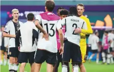  ?? AP ?? ■ Germany’s goalkeeper Manuel Neuer is dejected at the end of the World Cup match against Japan on Wednesday.